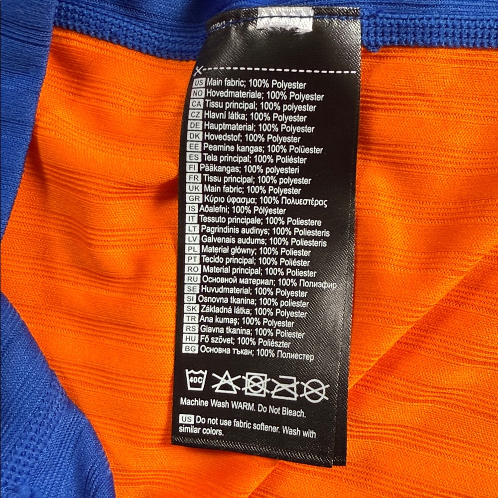 NWT Bjorn Daehlie Training Tech Long Sleeve W Medium Base Layer Blue Orange - Picture 4 of 10